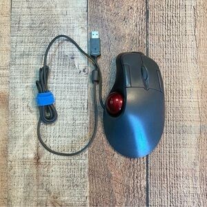 Microsoft Trackball Optical‎ 1.0 PS2/USB Wired Mouse Red X05-87475 NOT TESTED